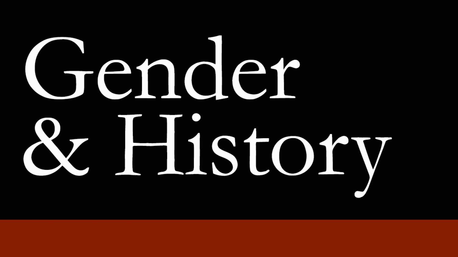 Gender and History editorial board is coming to Sheffield History